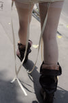 BASERANGE hollow strap skirt DRHSS-RB-SP24 undyed